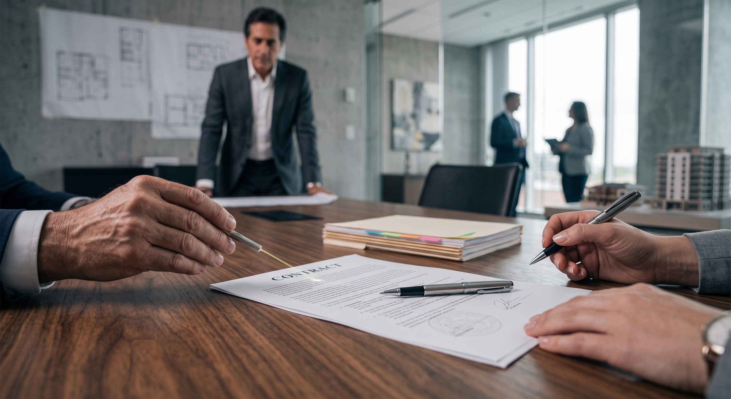 Negociación y revisión de un contrato